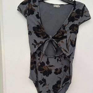 Free People Short sleeve bodysuit
